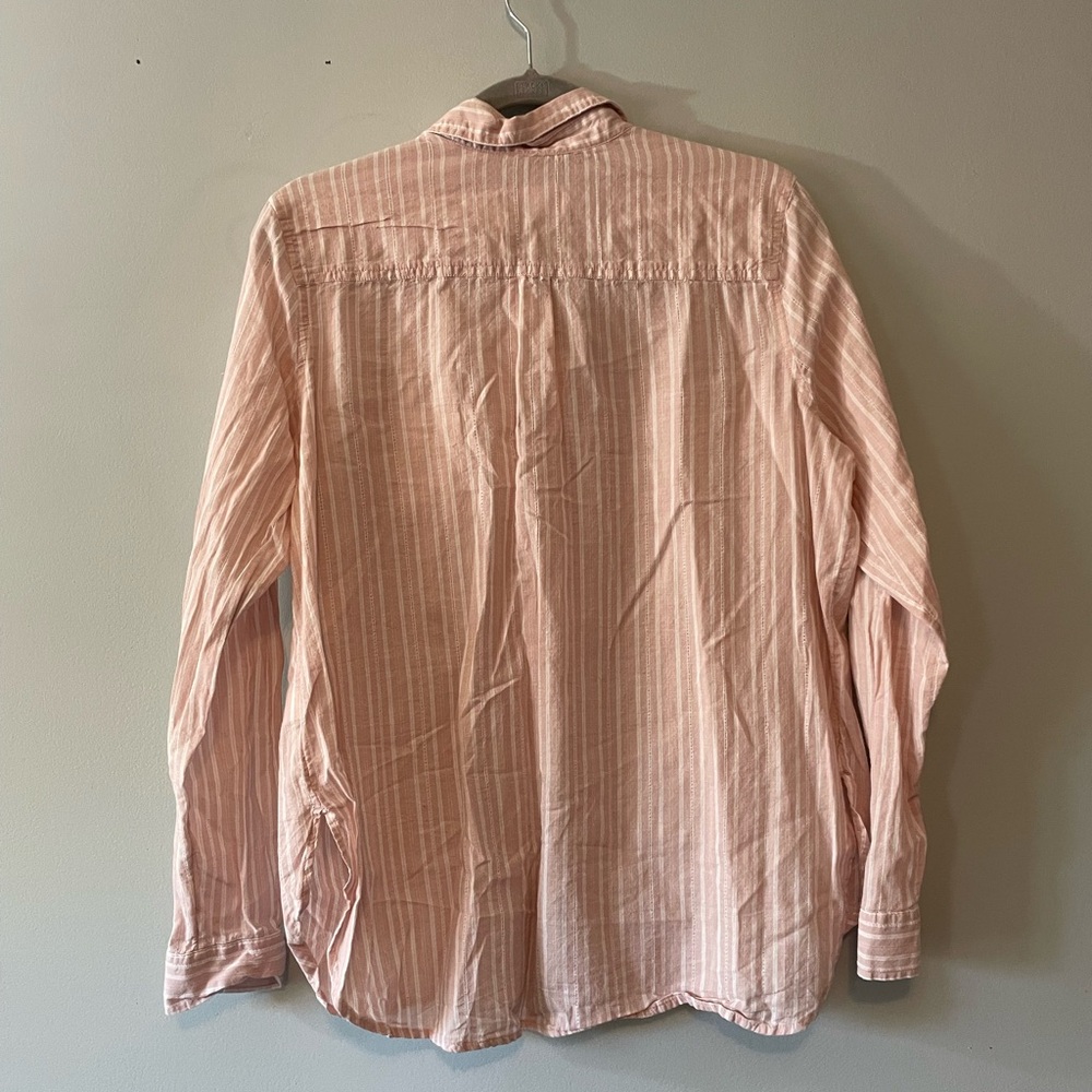 Universal Thread Light Pink Striped Button Down S… - image 7